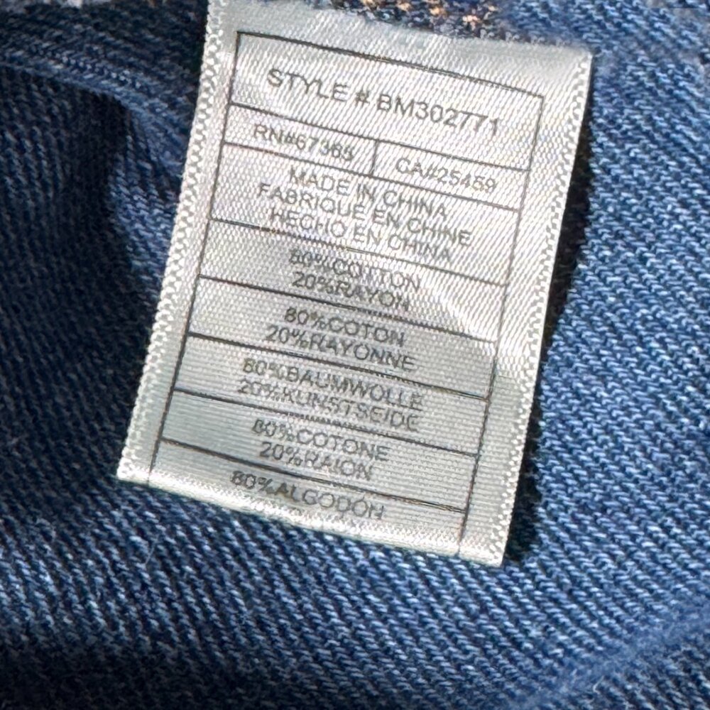 STEVE MADDEN DISTRESSED DENIM SHACKET BOHO COWGIRL SMALL - Picture 7 of 8